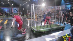 El Armado de Totem y la Portería Movil del tercer show de C7 VIP