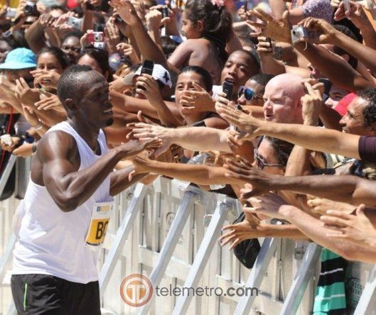 Usain Bolt se apodera de Copacabana