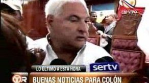 Presidente Martinelli revela proyectos futuros para Colón