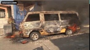Se incendia busito colegial en Pacora