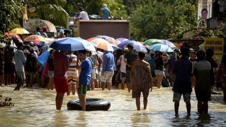Las inundaciones desgracian la Navidad en Filipinas