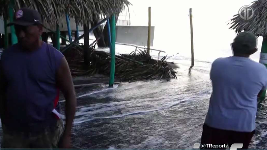 Playas del litoral Pacífico afectadas por cambio climático