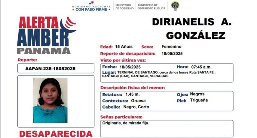 Alerta Amber - Dirianelis Aisbeth González