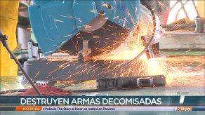 Destruyen 424 armas de fuego decomisadas en operativos en Panamá Destruyen 424 armas de fuego decomisadas en operativos en Panamá