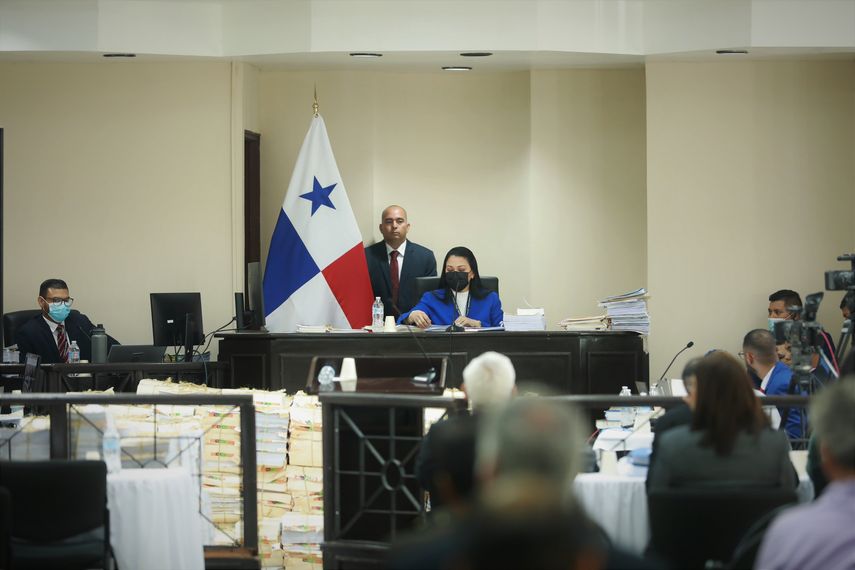 Foto de archivo de la jueza Baloísa Marquínez durante la audiencia preliminar del caso Odebrecht.