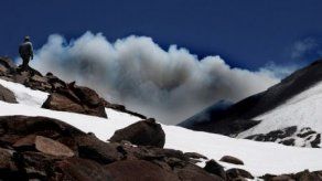Disminuye erupción de volcán Copahue