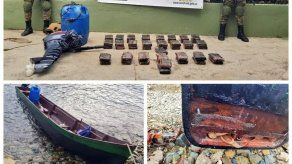 Dos aprehendidos y 49 paquetes de droga incautados en una lancha en Guna Yala Dos aprehendidos y 49 paquetes de droga incautados en una lancha en Guna Yala