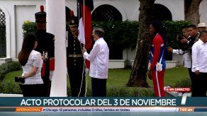 Realizan actos protocolares del 3 de Noviembre en el Palacio de las Garzas