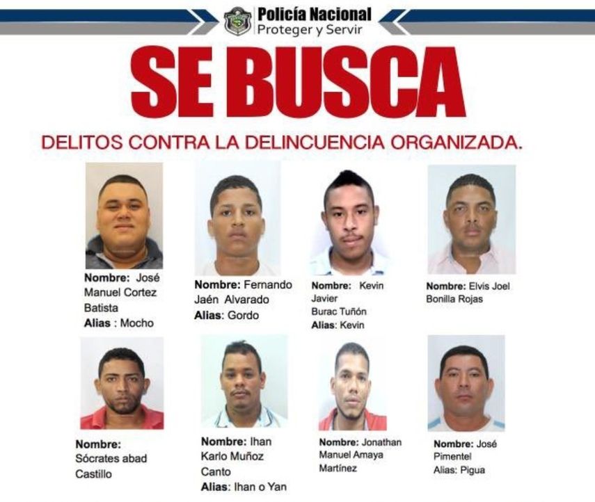 Policía Nacional busca a 14 personas por vínculos al crimen organizado