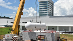 Ciudad de la Salud ha completado la instalación del último tanque de gas