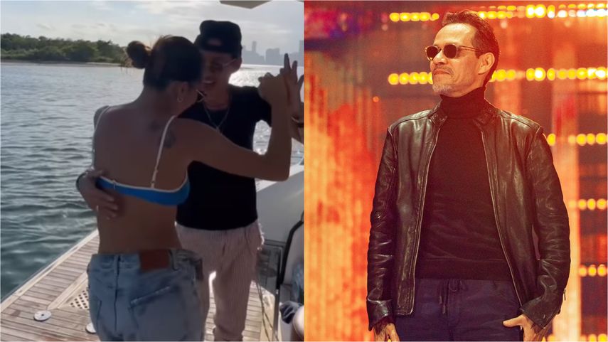 Marc Anthony causa furor al bailar junto a Greeicy