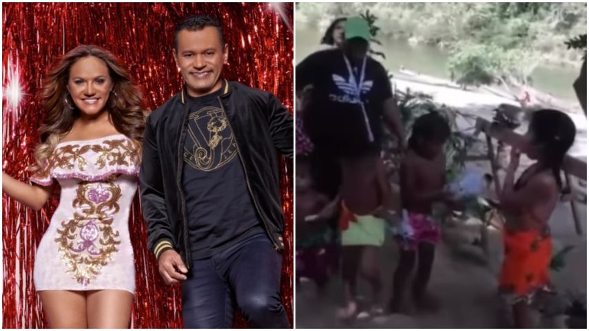 Samy y Sandra Sandoval llevan canastas de comida y juguetes a comunidad Emberá