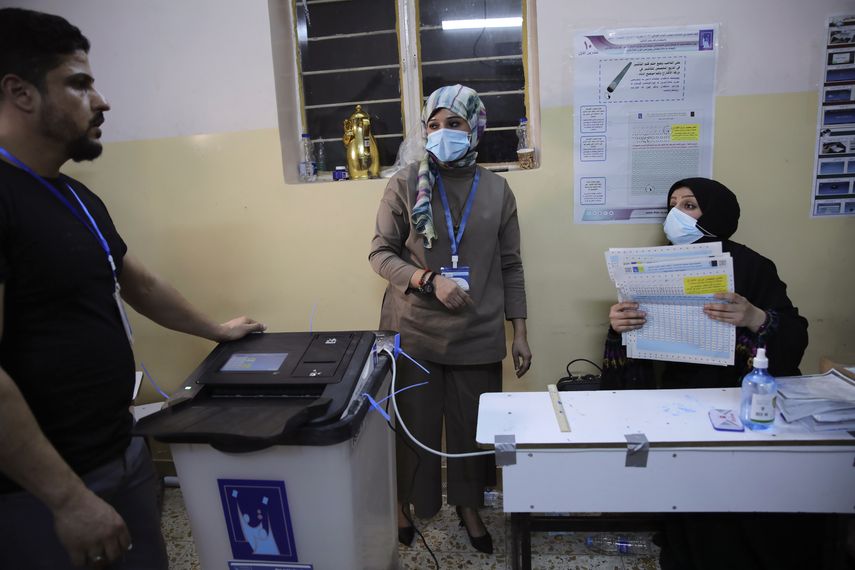 Más de 250.000 agentes de seguridad en todo Irak estaban encargados de proteger la votación.