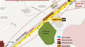 Desvíos en vía Tocumen por cruce de tubería