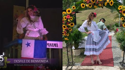 Ariela Combe durante sus actividades en el Certamen Internacional del Café.