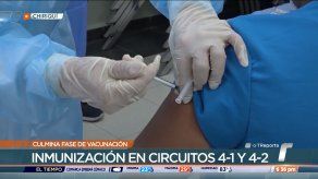 Culmina primera fase de vacunación en los circuitos 4-1 y 4-2