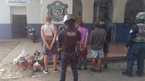 Policía Nacional aprehende a cinco personas por robo Policía Nacional aprehende a cinco personas por robo