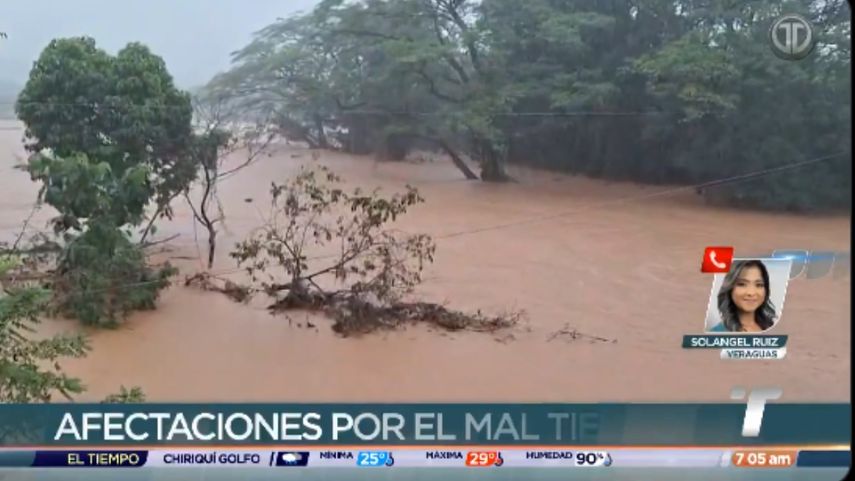 Afectaciones en la provincia de Veraguas.