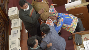 Legisladores en Bolivia