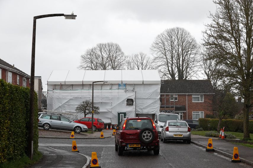 Antigua casa del exespía ruso Sergei Skripal en Salisbury