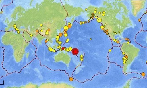 Aviso de tsunami tras sismo de magnitud 8 a la altura de las Salomón