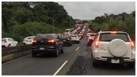 Congestionamiento vehicular hacia Panamá Oeste. Congestionamiento vehicular hacia Panamá Oeste.