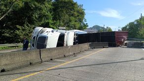 Cierre temporal en el Corredor Norte por vuelco de camión