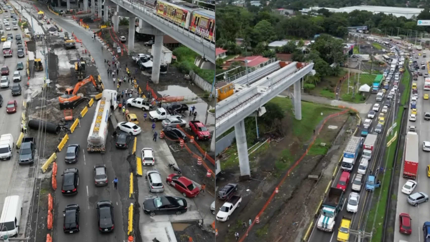 Reportan cierre de vía en Villa Zaita.