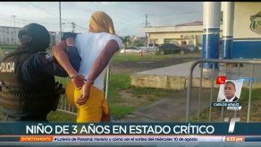 Hay un aprehendido en Colón tras tiroteo que dejó a un niño de 3 años con una herida y en estado crítico