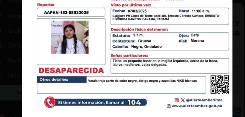 Activan Alerta Amber por la desaparición&nbsp;