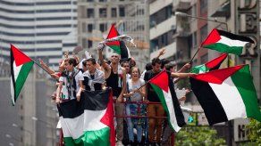 Protestan frente embajada de Palestina en Caracas