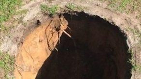 Se abre socavón donde un hombre fue tragado en Florida