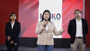 La candidata presidencial peruana Keiko Fujimori﻿.