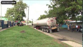 Camión cisterna se accidentó en David