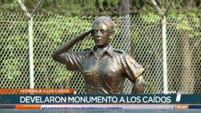 Develan monumento en honor a miembros de los estamentos de seguridad que fallecieron por el COVID-19