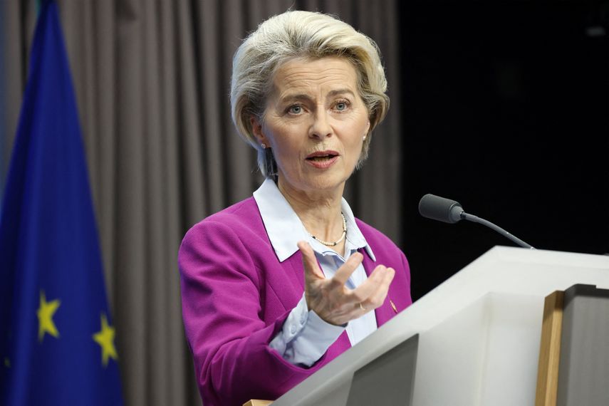 La presidenta de la Comisión Europea