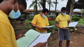 Reclusos del Complejo Penitenciario La Joya recibieron sus módulos de estudio.