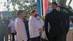 Los actos protocolares en La Chorrera.