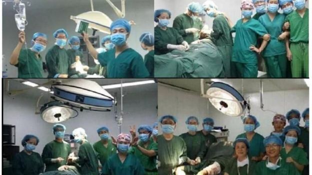 China castiga a un hospital por fotos de quirófano