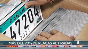 Más del 70% de las placas vehiculares de Penonomé han sido retiradas