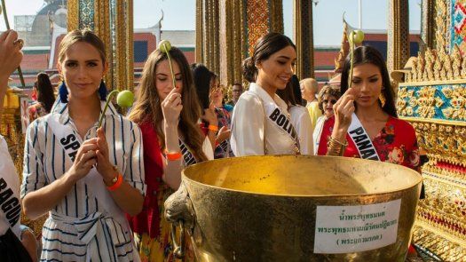 Concursantes del Miss Universo visitan el Gran Palacio