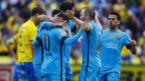 Goles de Neymar y Suárez distancian a Barcelona