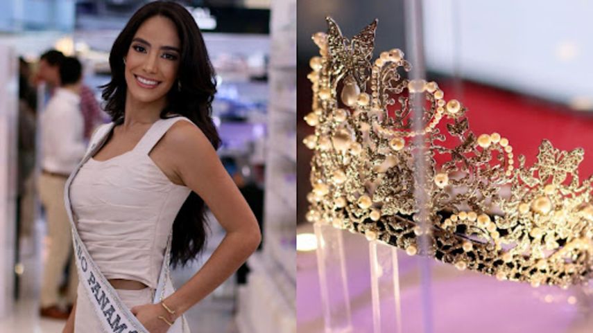Miss Universo Panamá presenta de manera oficial la corona La Mariposa de los Mares