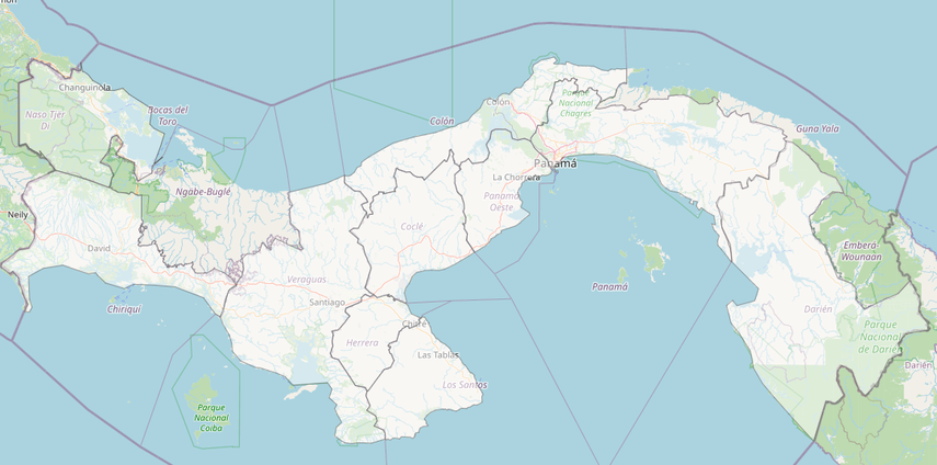 Mapa de Panamá