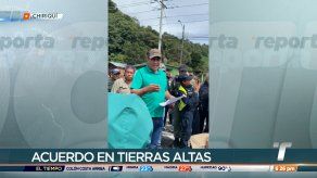 Manifestantes y autoridades llegan a acuerdo para reapertura de vías en Tierras Altas