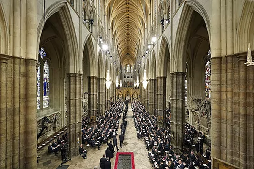 Capilla de San Jorge, lugar donde se encuentran los restos de la reina Isabel II