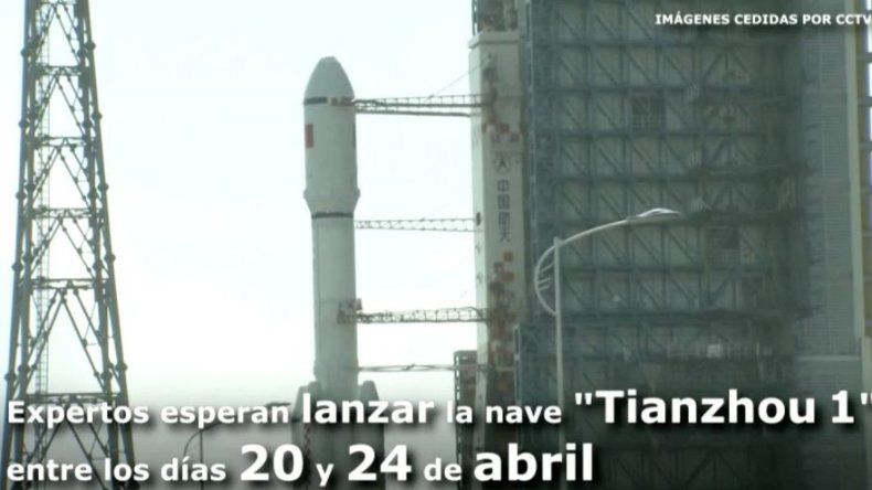 La primera nave espacial de carga china será lanzada esta semana