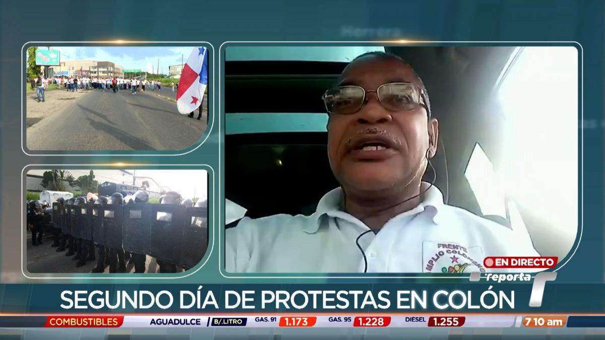 Edgardo Voitier explica razones del paro general en Colón