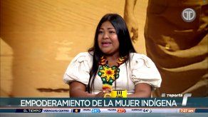 Sara Omi explica los objetivos del Plan de Empoderamiento de la Mujer Indígena