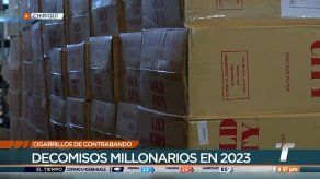 Cifras récord en decomiso de cigarrillos de contrabando en Chiriquí